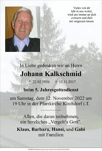 Johann Kalkschmid